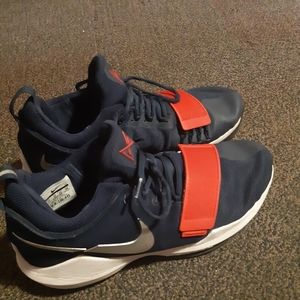 Nike PG1 Blue and Red Shoes, Size 11